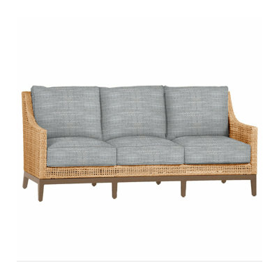 Peninsula Woven Sofa - Light Raffia/Sandalwood
