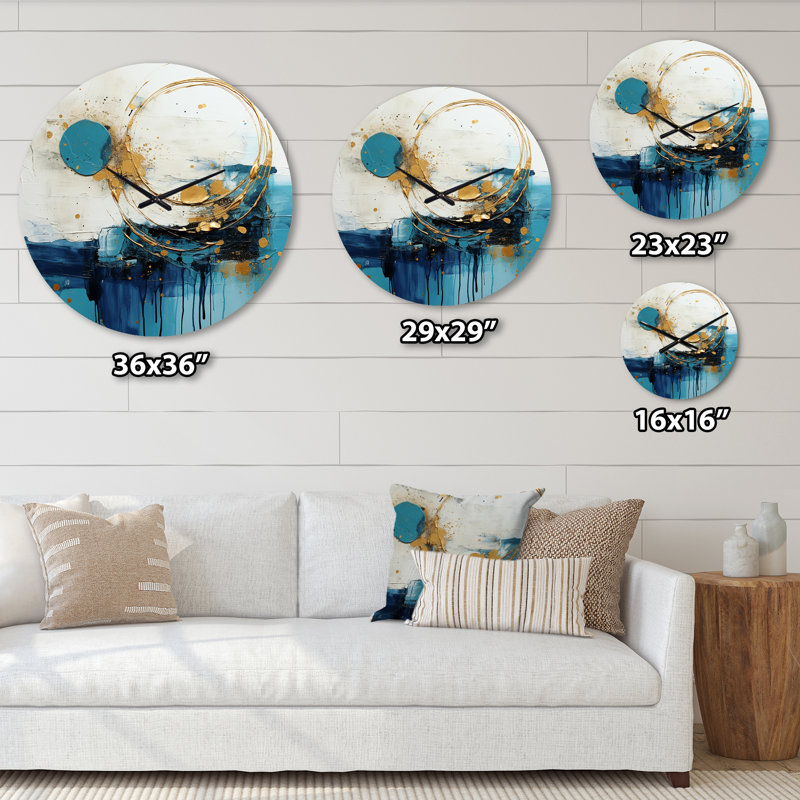 Metal Wall Clock, Extra Large