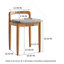Banc de tabouret en bois de hêtre naturel pour salle à manger, chambre à coucher