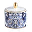 Sugar Pot AZULEJOS   diam. 3.3 in, H 3.5 in