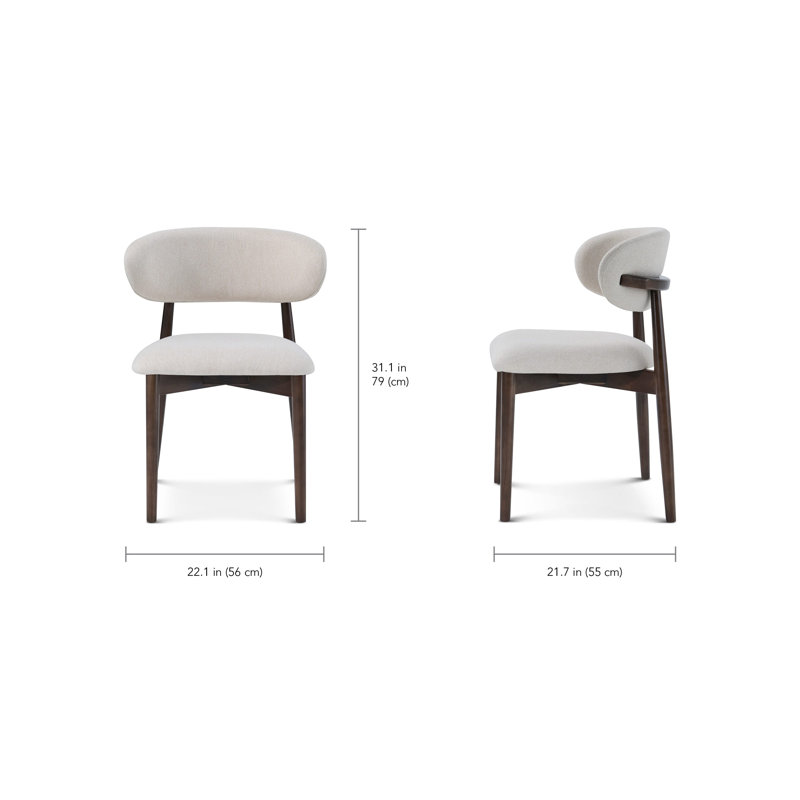 Munich Upholstered Dining Chair, Brown