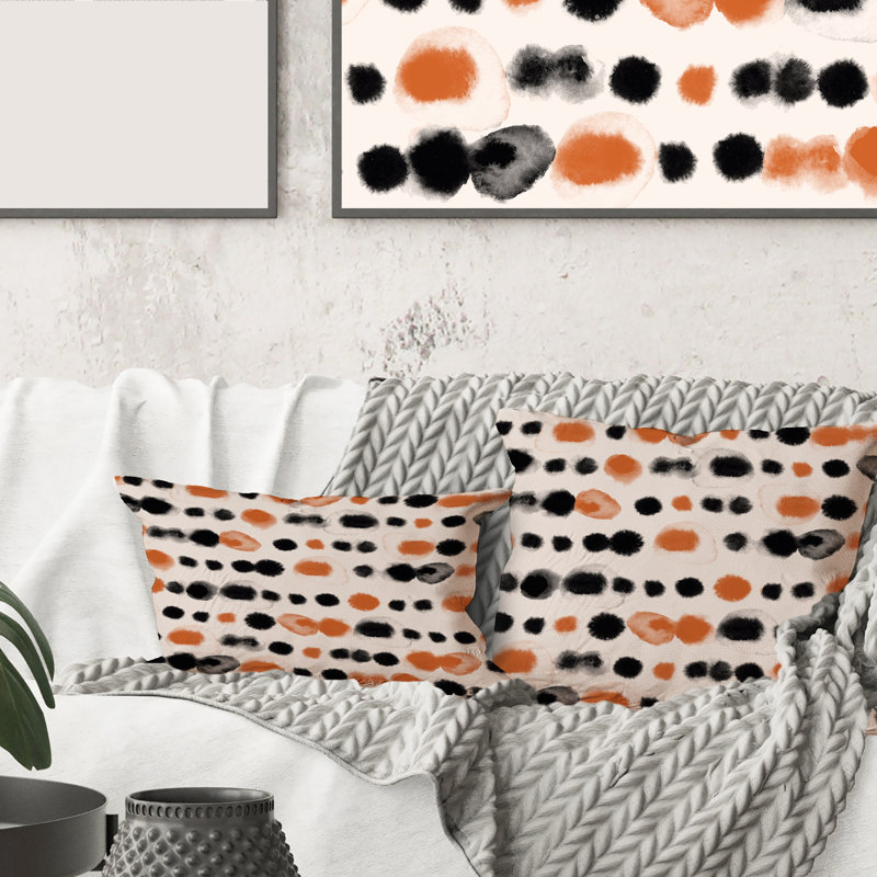 Polka Dots Throw Pillow