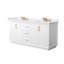 Meuble-lavabo double autoportant avec plateau en marbre Strada-114678642-114678644-134663373
