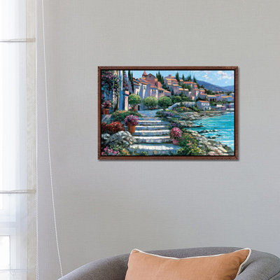 Steps Of St. Tropez by Howard Behrens - Gallery-Wrapped Canvas Giclée on Canvas