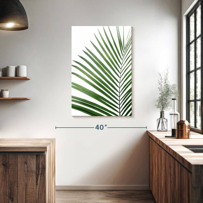Harnek Green Palm Leaf, 39" H x 26" W
