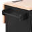 56.5'' Kitchen Island with Drop Leaf, Power Outlet, Embossed Vertical Stripe Rolling Kitchen Cart on Wheels with 4 Doors , 5 Deep Drawers and Adjustable Shelves, for Kitchen, Dining Room, Black-868851190