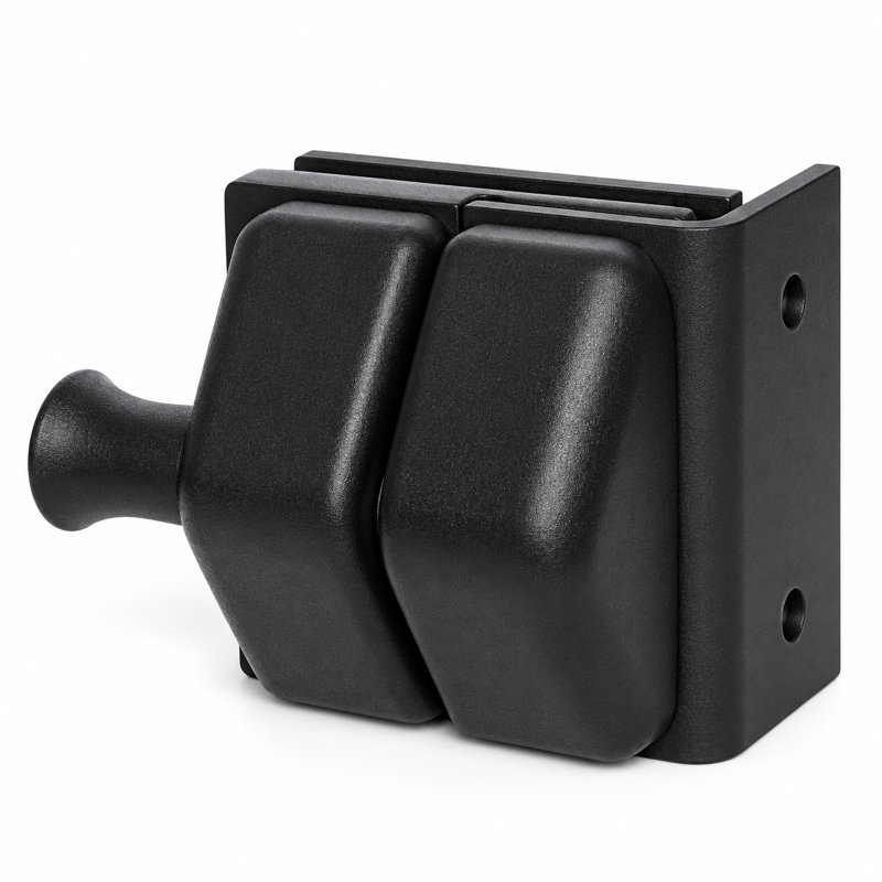 Wall Glass Gate Latch, Matte Black