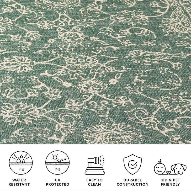 Inola Oriental Indoor / Outdoor Rug, Rectangle 9' x 12'