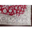 Tapis de zone en laine beige/rouge 6 pi 6 po x 9 pi nain noué la one-of-kind à la main Van Orden