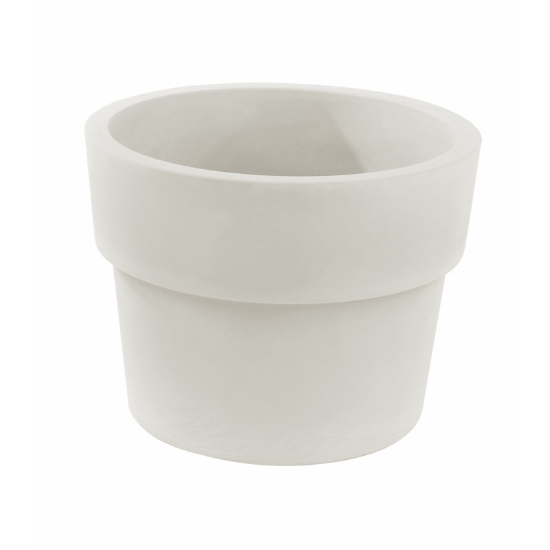 Pot à fleurs en plastique Vasso, Glace, H 18,25 po x l 23,5 po x P 23,5 po