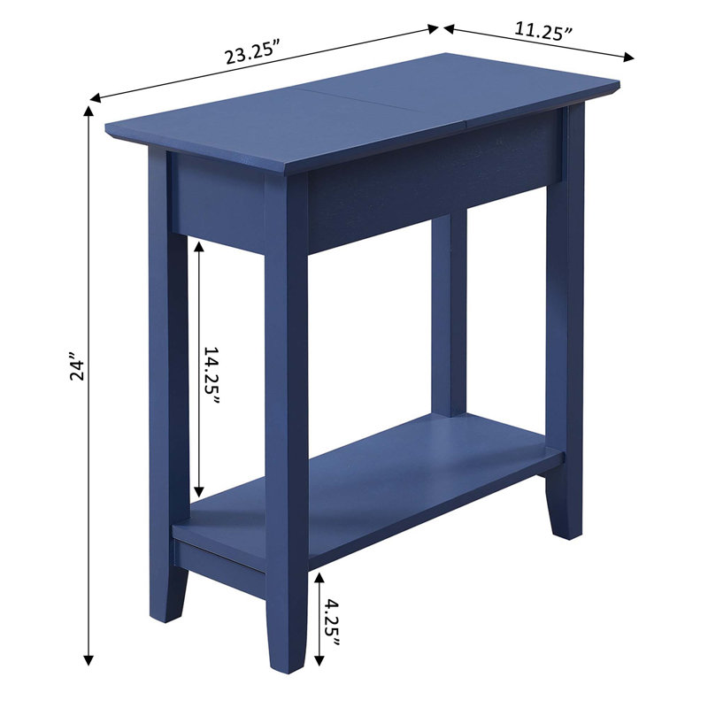 Table de bout Carpin, Bleu de cobalt