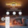  90Cm 3-Light Dimmable LED Flush Ceiling Light With Remote
