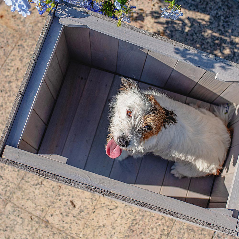 Wood Portable Dog House, 52cm H x 54.5cm W x 69.5cm D