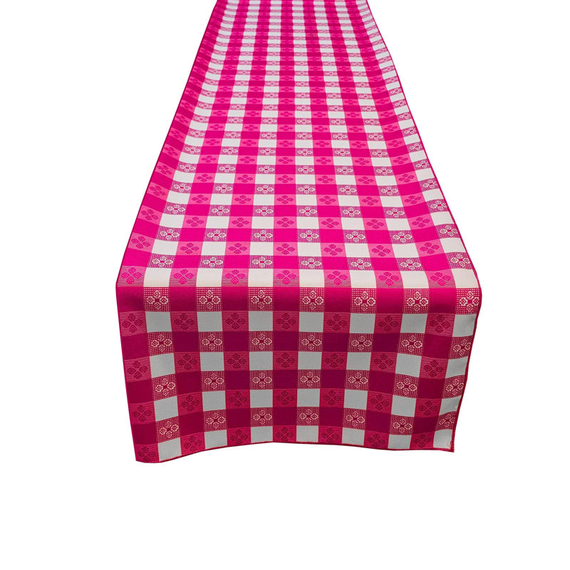Chemin de table Popeline Tavern, L 120 po x l 12 po, Fuchsia