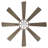 SkyFan Procyon 60" 8-Blade Ceiling Fan-1915964902