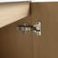 Meuble-lavabo autoportant 48 po et 3 portes d'armoire à fermeture en douceur, contreplaqué, chêne Dune (KD-PACKING)