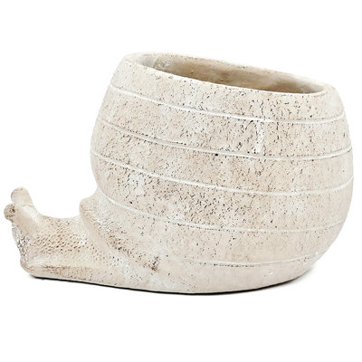 Textured Beige Finish Sand And Cement Planter 9.5X8.3X6 Inches, A Good Match For Rustic Furniture Decorative Inches With Finish, Blends Well Interior Design