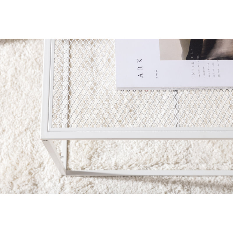 Jakeel Frame Coffee Table, White