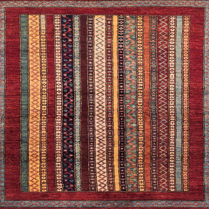 Tapis abstrait moderne 3569, Carré 5 pi
