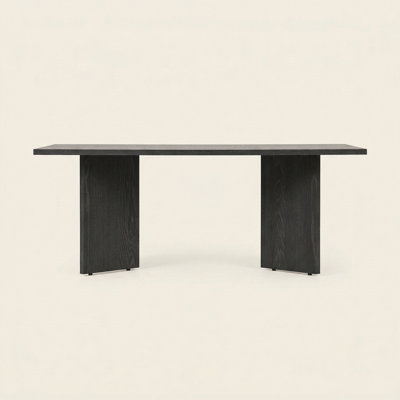 Calderon Rectangular Coffee Table With Slab Pedestals
