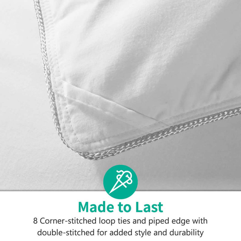 All Season Lightweight Goose Down & Feather Blend Comforter Soft Luxe Hotel Collection, California King Down Comforter
