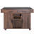Kitchen Island with Adjustable Shelf, Spice & Towel Rack and Drawer-187869701