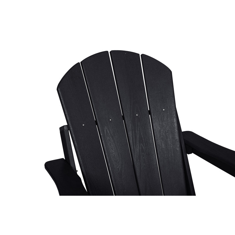 Chaise pliante - Siège d'extérieur avec porte-gobelet haut et détente au soleil, Noir