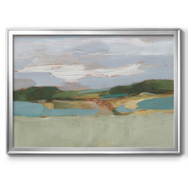 «High Noon Vista Study II», toile tendue avec châssis, Argent, H 26 po x l 38 po x P 1,5 po