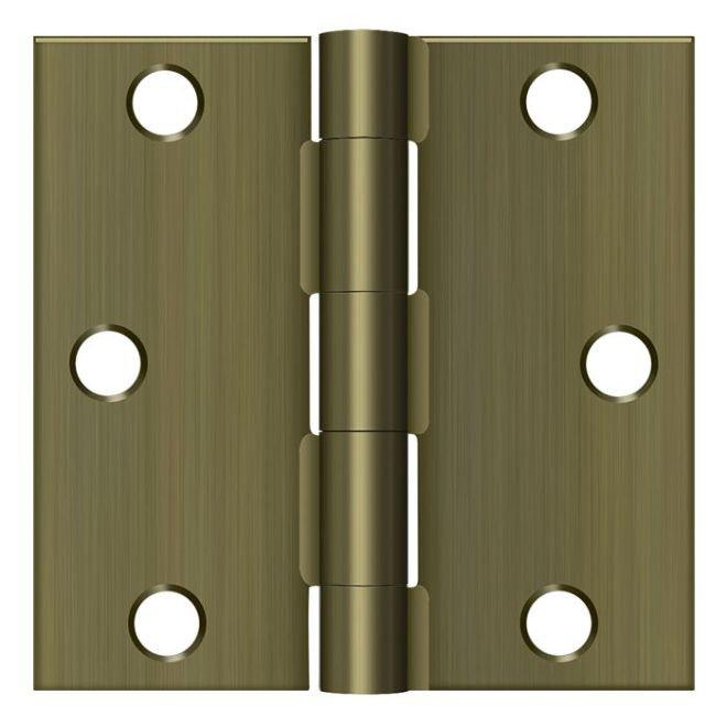 Steel Hinge, Antique Brass