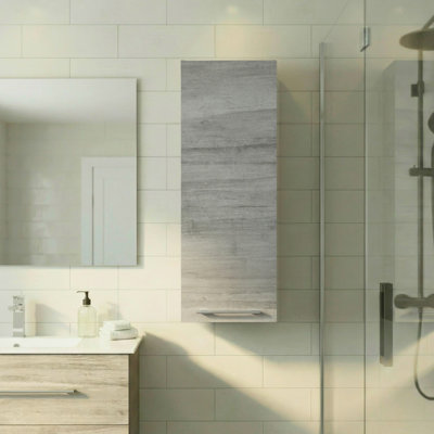 Kato 12" W x 30" H Wall Mounted Medicine Cabinet with Adjustable Shelves