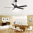 52'' 5 - Julicia Blade Modern Ceiling Fan with LED Light and Wall Switch-1208522932