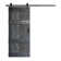 Castle Series 84'' Solid Wood Paneled Satin with Installation Hardware Kit Barn Door