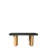 Alexine Crowl Rectangular Dining Table for 6 with Sculptural Wood Base – Modern Dining Room Centerpiece-1836293851