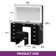 Cristella 11- Drawer Black Dressing Table with Mirror, Modern Makeup Vanity Table 