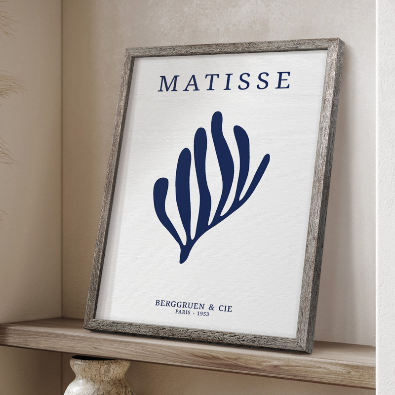 Matisse CDX III, reproduction d'art encadrée - bois massif, H 11 po x l 9 po