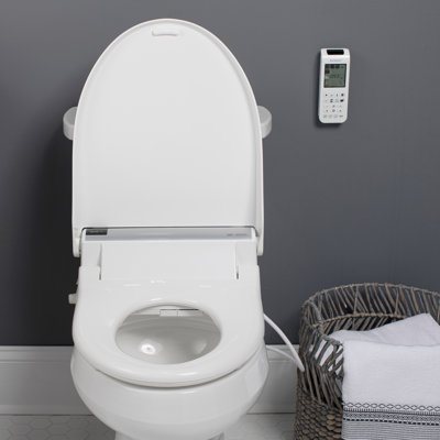 BB2000 Bidet Toilet Seat, Heated Seat, Warm Air Dryer and Temperature Control + 2 Towels