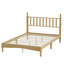 Lit plateforme double en bois