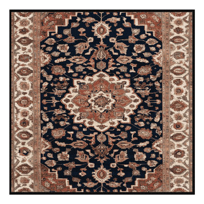 Tapis brun lavable à la machine