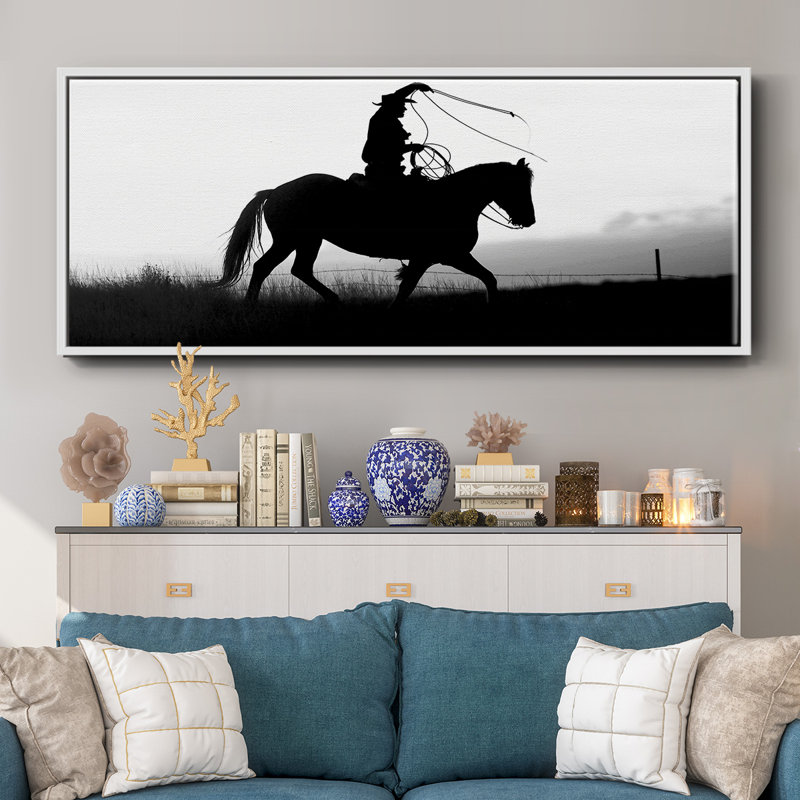 «Rope and Ride II», toile encadrée, H 20 po x l 50 po