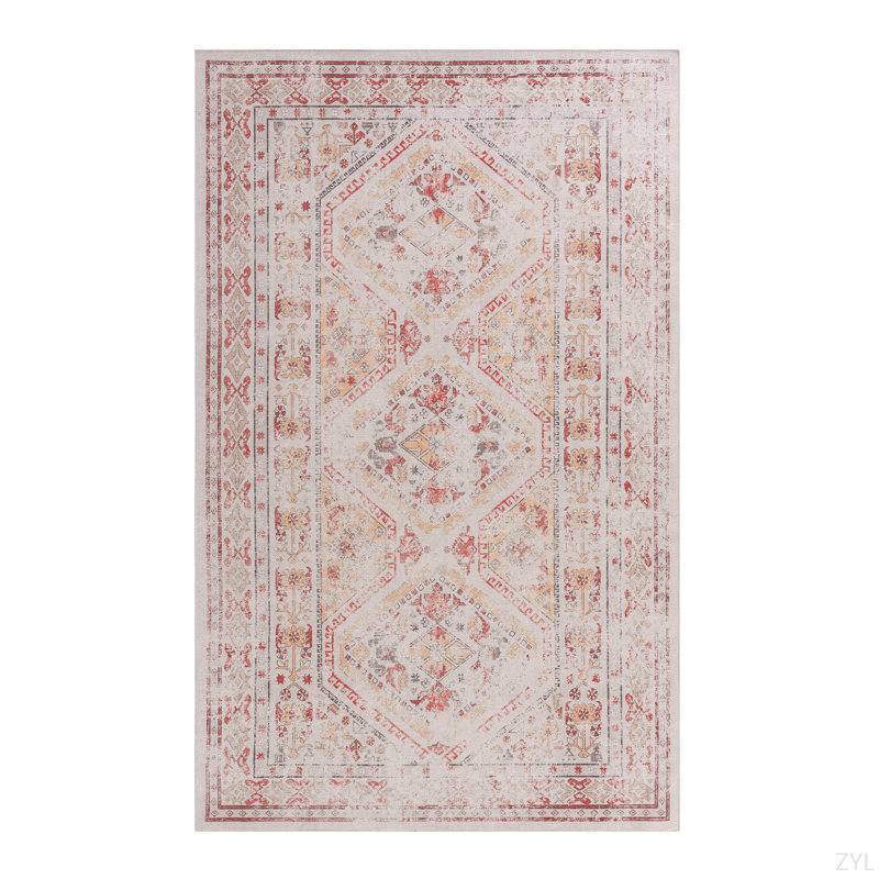 LOOM & LUXE 8X10 Area Rug, Washable Rug, Low-Pile, Non-Slip, Non-Shedding, Foldable, Kid & Pet Friendly - Area Rugs For Living Room, Bedroom, Kitchen