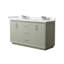 Strada 60" Freestanding Double Bathroom Vanity with Cultured Marble Top-1156446061-1156446063-1245634771