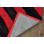 Tapis rouge / noir à poils longs Fitts-2020010073