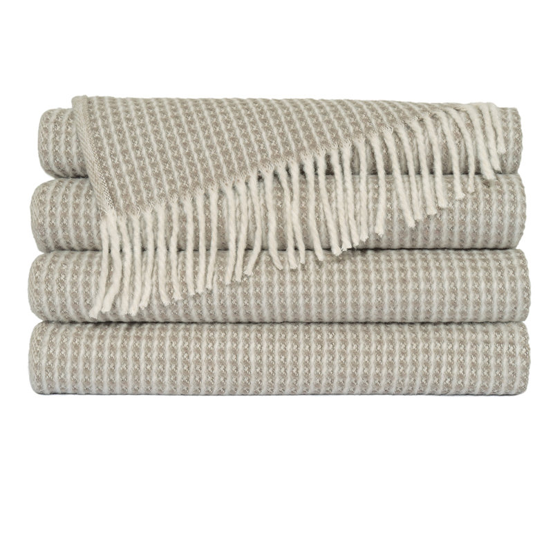 Judith Throw Blanket, Taupe