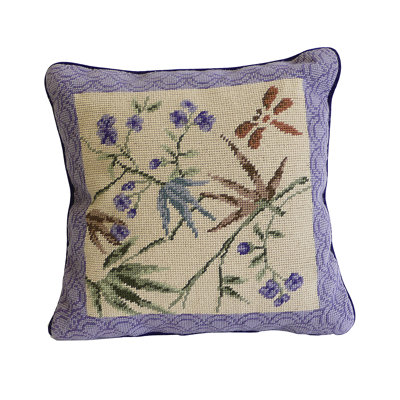 Bamboo Shadows Needlepoint Pillow