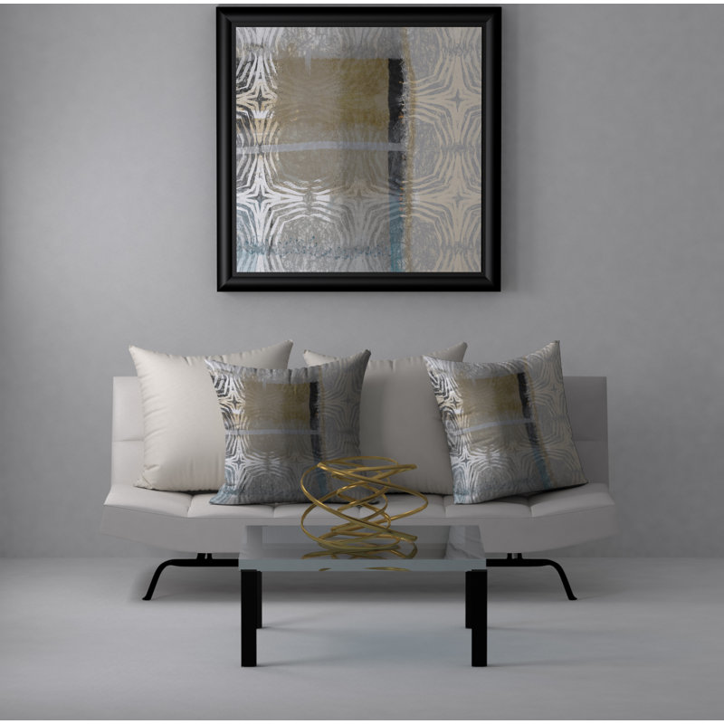 Geometric Reversible Throw Pillow, 20" x 20"