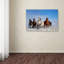 Art mural sur toile tendue - «Mongolia Horses» par Libby, décoration murale pour le salon, la chambre à coucher ou le bureau - 30 x 47-22373488