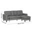 Upholstered L-Shaped 3-Seater Sectional Sofa with Footstool-1741103136
