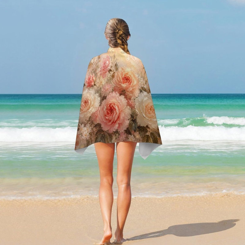 Serviette de plage Pink Roses