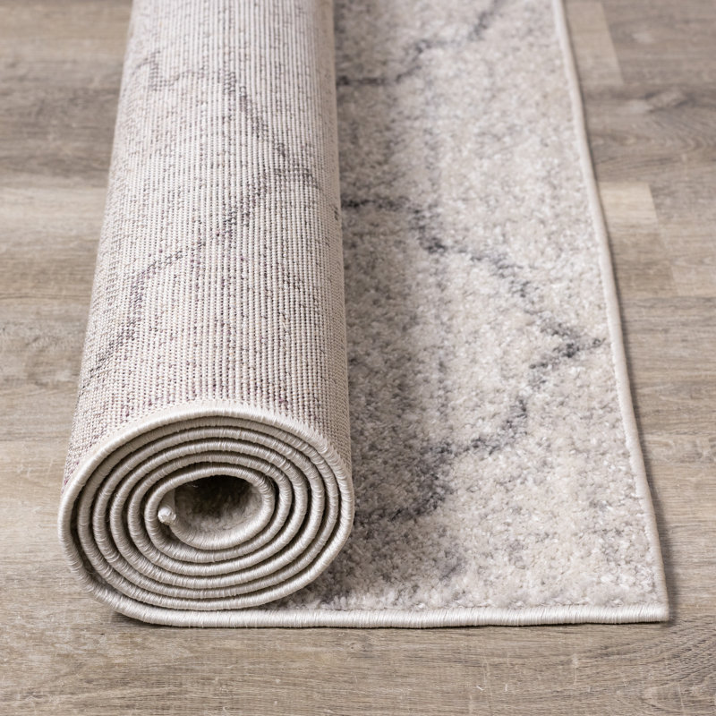 Tapis intérieur gris Katrein, Rectangle 6 pi 7 po x 9 pi 6 po