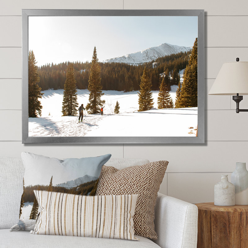 «Winter Alaskan Beauty I» sur toile, H 30 po x l 40 po x P 1,5 po, Cadre photo argenté
